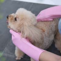 Silicone Brush Dishwashing Cleaning Sponge  Silicone Dog Pet Grooming Glove For Pet Hair Care