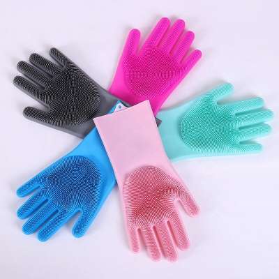 custom Kitchen glove silicone,silicone clean washing glove silicone,Reusable Heat Resistant Dish washing